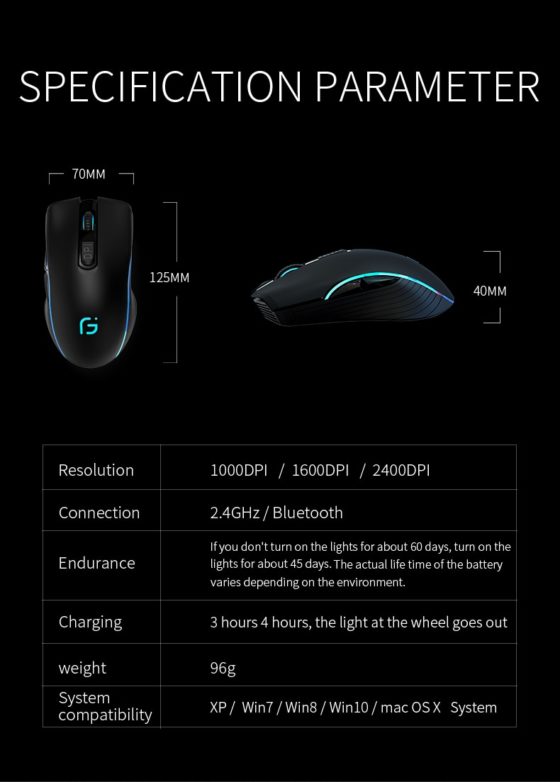 Bluetooth Gaming Mouse- GADGET 36 - Image 9
