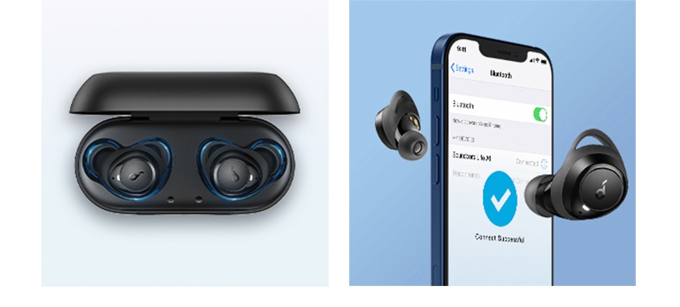 Soundcore by Anker Life A1 True Wireless Earbuds, Powerful Customized Sound, 35H Playtime, Wireless Charging, USB-C Fast Charge