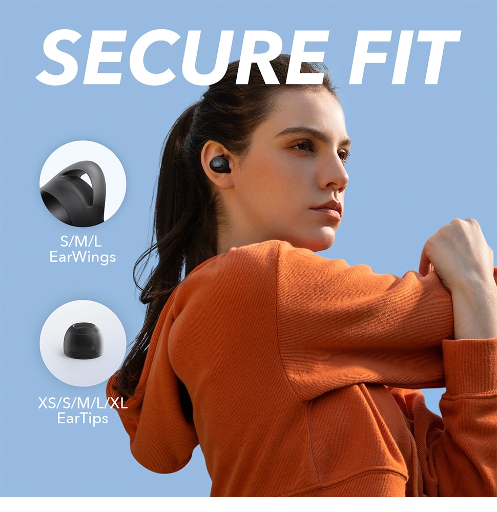 Soundcore by Anker Life A1 True Wireless Earbuds, Powerful Customized Sound, 35H Playtime, Wireless Charging, USB-C Fast Charge